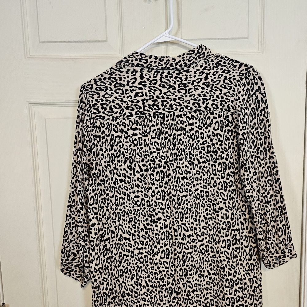Sonnet James Midi Leppard Print Midi Play Dress Tiered Bottom - Picture 5 of 11